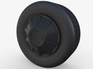tesla truck wheel 1 3D Model