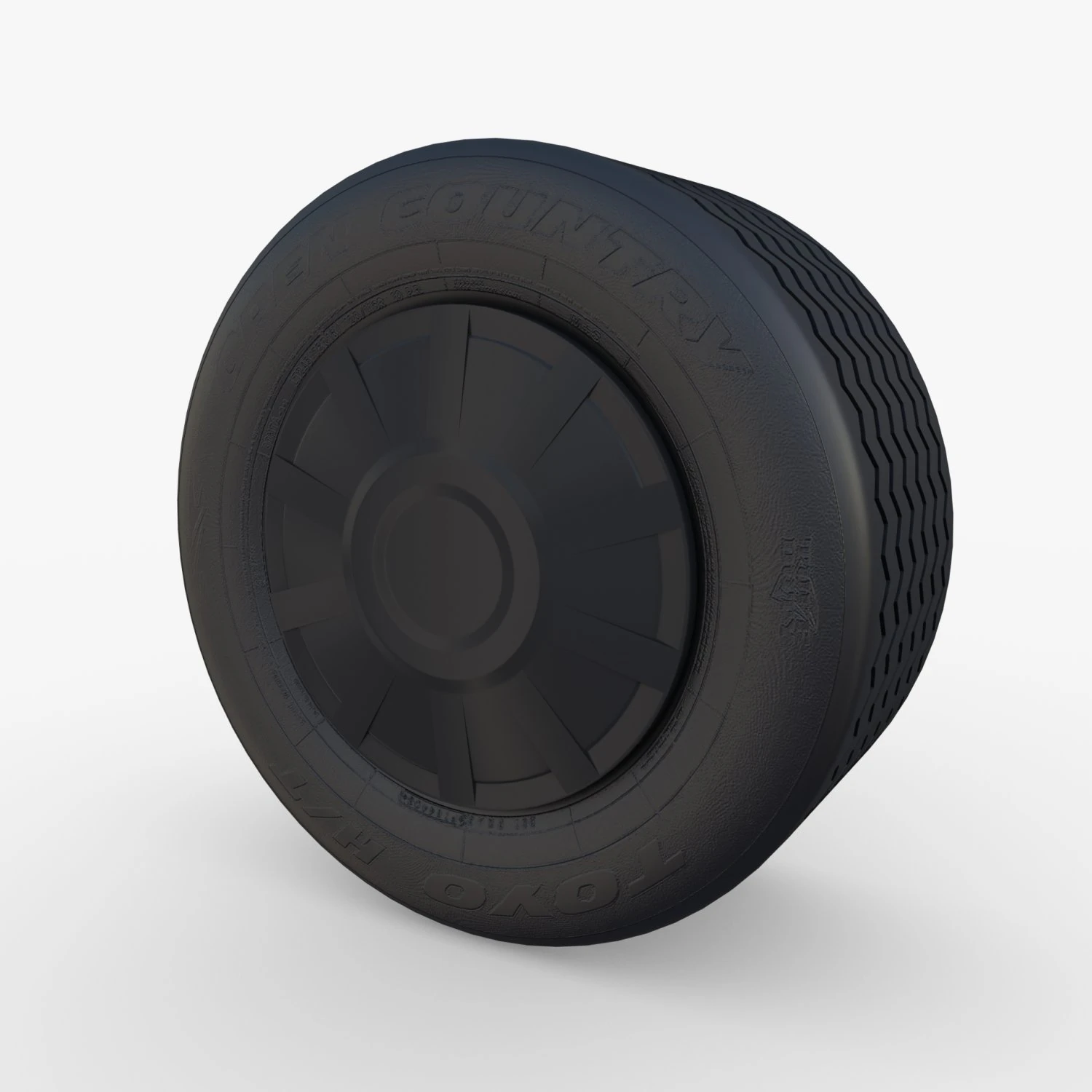 tesla truck wheel 2 3D Model .c4d .max .obj .3ds .fbx .stl .blend 