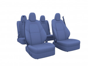 tesla model y seats cream Model 3D