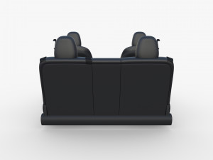 tesla model y seats dark Modelo 3D