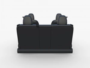 tesla model y seats dark 3D Model