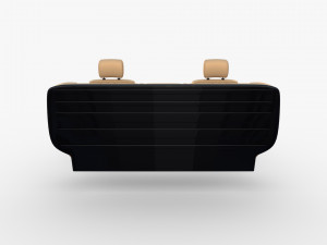 generic car seats cream 3D Модель