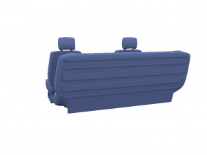 generic car seats cream 3D Модель