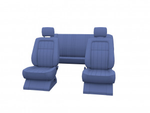 generic car seats cream 3D Модель