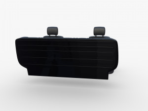 generic car seats black 3D Модель