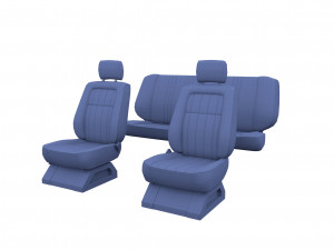 generic car seats black 3D Модель