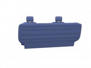 generic car seats black 3D Model