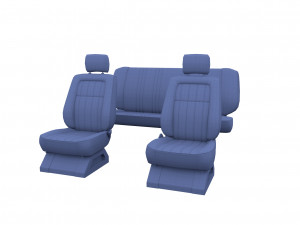 generic car seats black 3D Модель
