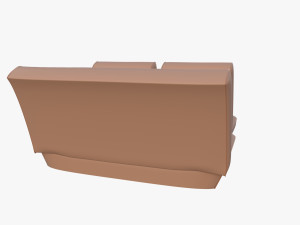 generic brown leather seats v2 Model 3D