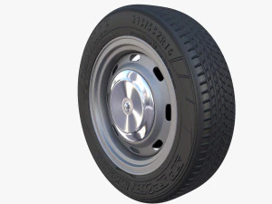 generic classic car wheel 3D Model