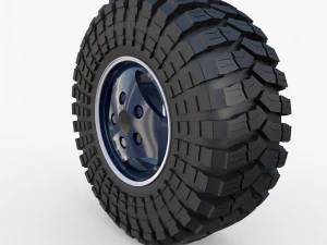 range rover classic wheel maxxis trepador 3D Model
