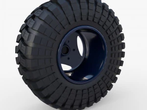range rover classic wheel maxxis trepador 3D Model