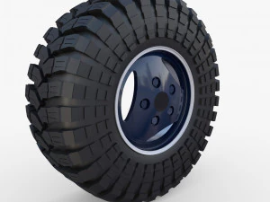 range rover classic wheel maxxis trepador 3D Model