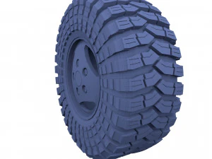 range rover classic wheel maxxis trepador 3D Model