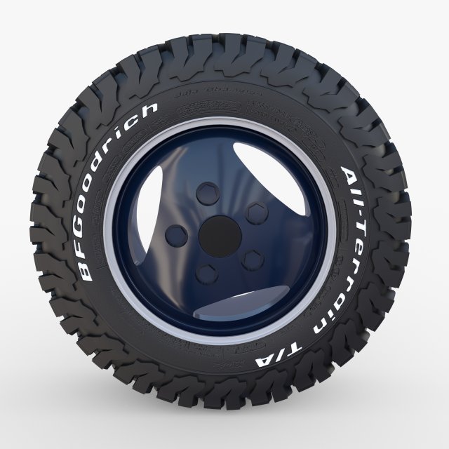 range rover classic wheel bf goodrich at Model 3D .c4d .max .obj .3ds .fbx .stl .blend 
