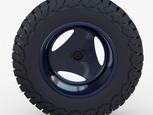range rover classic wheel bf goodrich at Model 3D