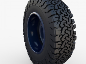 range rover classic wheel bf goodrich at Model 3D
