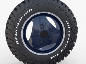 range rover classic wheel bf goodrich at Model 3D