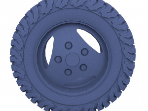 range rover classic wheel bf goodrich at Model 3D