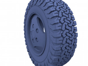 range rover classic wheel bf goodrich at Model 3D