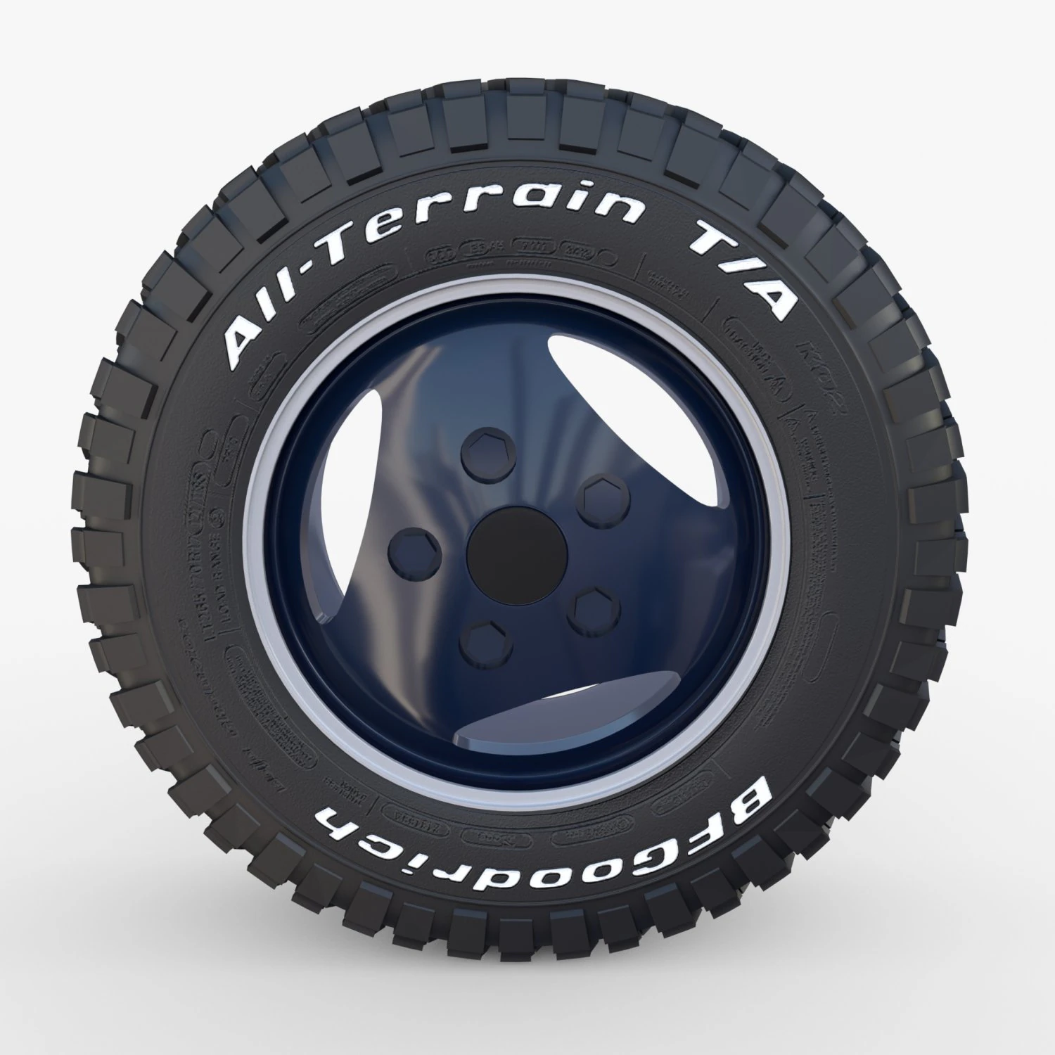 range rover classic wheel bf goodrich mud 3D Model .c4d .max .obj .3ds .fbx .stl .blend 