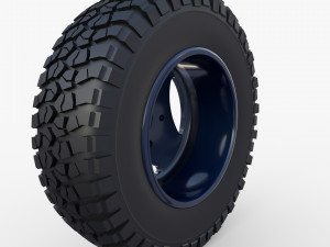 range rover classic wheel bf goodrich mud 3D 模型