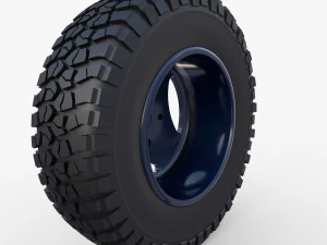 range rover classic wheel bf goodrich mud 3D Model