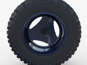 range rover classic wheel bf goodrich mud 3D 模型