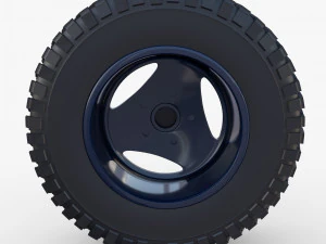 range rover classic wheel bf goodrich mud 3D Model