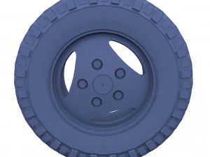 range rover classic wheel bf goodrich mud 3D Model