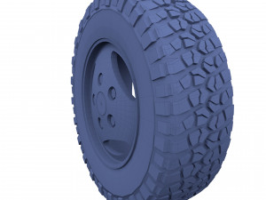 range rover classic wheel bf goodrich mud 3D 模型