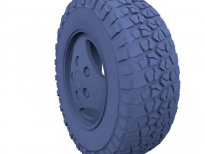range rover classic wheel bf goodrich mud 3D Model