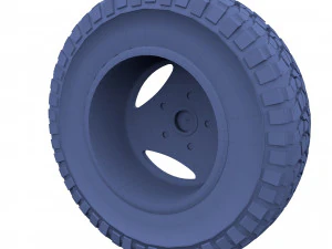 range rover classic wheel bf goodrich mud 3D Model