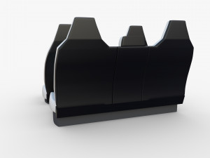 tesla cybertruck seats white Modello 3D
