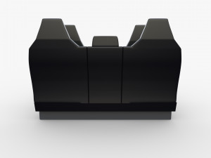 tesla cybertruck seats white Modello 3D