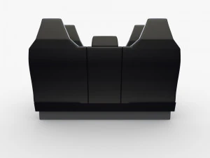 tesla cybertruck seats white 3D Model