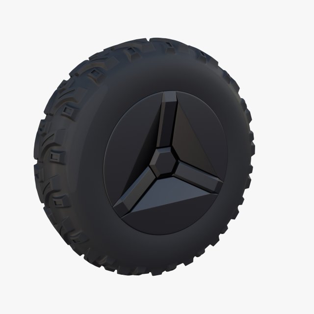 tesla cyberquad atv wheel 1 3D Модель .c4d .max .obj .3ds .fbx .stl .blend 