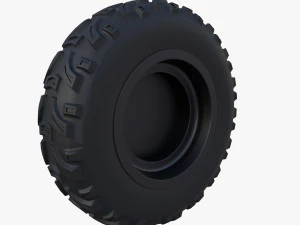 tesla cyberquad atv wheel 1 3D Model