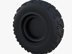 tesla cyberquad atv wheel 1 3D Model