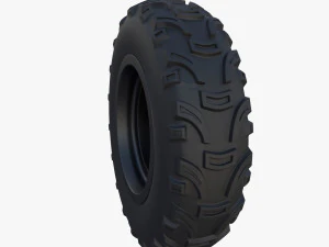 tesla cyberquad atv wheel 1 3D Model