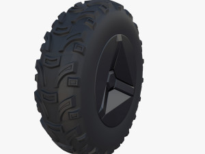 tesla cyberquad atv wheel 1 3D Модель