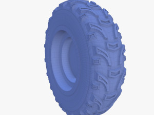 tesla cyberquad atv wheel 1 3D Модель