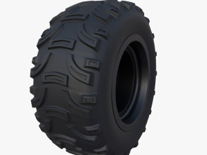 tesla cyberquad atv wheel 2 3D Model