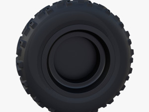 tesla cyberquad atv wheel 2 3D Model