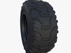 tesla cyberquad atv wheel 2 3D Model