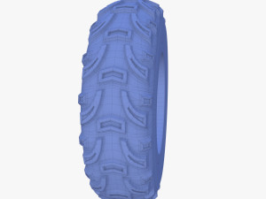 tesla cyberquad atv wheel 2 3D Model