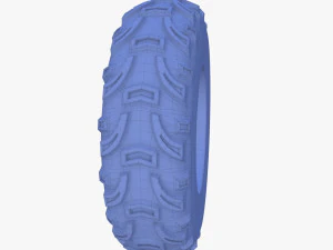 tesla cyberquad atv wheel 2 3D Model
