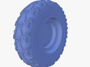 tesla cyberquad atv wheel 2 3D Model