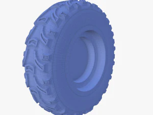 tesla cyberquad atv wheel 2 3D Model