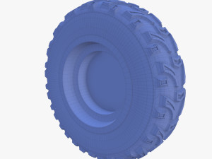 tesla cyberquad atv wheel 2 3D Model